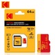 Zdjęcie oferty: Karta pamięci 64GB Kodak microSDXC UHS-I U3 V30 A1 Memory Card + adapter