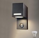 Zdjęcie oferty: Zewnętrzna lampa ścienna LED z czujnikiem ruchu, żarówka GU10 (w zestawie)