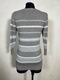 Zdjęcie oferty: Sweterek Marks & Spencer M L szary paski wełna wiskoza ciepły jesień