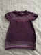 Zdjęcie oferty: Fioletowa sweterkowa sukienka we wzorki dzianinowa H&M 74 jak nowa
