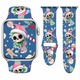 Zdjęcie oferty: Pasek do Apple Watch 38-49 mm iWatch ultra 1-10SE Christmas skull niebieski