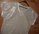 Zdjęcie oferty: bluzeczka w panterkę srebrne dodatki ,dekolt V r. owersize / XL 