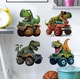 Zdjęcie oferty: Dinozaury na autach   Dekoracja do pokoju chłopca