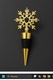 Zdjęcie oferty: Złoty korek do wina ze śnieżynką – świąteczna elegancka zatyczka