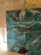 Zdjęcie oferty: Obraz turkusowa Abstrakcja 125x125 akryl płótno 