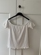 Zdjęcie oferty: Biała prążkowana bluzka z krótkim rękawem hiszpanka stradivarius