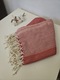 Zdjęcie oferty: Turecki ręcznik bawełniany Peshtemal 96x188 czerwony Mikołajki 
