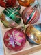 Zdjęcie oferty: Bombki choinkowe szklane stare PRL handmade ręcznie zdobione mix