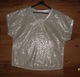 Zdjęcie oferty: bluzeczka w panterkę srebrne dodatki ,dekolt V r. owersize / XL 