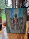 Zdjęcie oferty: Obraz ręcznie malowany na płótnie "Kobieta Jak Anioł" wymiar 40x50cm