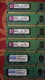 Zdjęcie oferty: Pamięci RAM DDR2 6x 1GB Kingston GoodRam 667mhz 800mhz