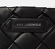 Zdjęcie oferty: Karl Lagerfeld Kushion Braid Clutch faux leather czarna torebka NOWA