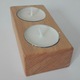 Zdjęcie oferty: Świecznik na 2 tealight'y handmade drewno