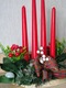 Zdjęcie oferty: Adwentnik świąteczny dekoracja  dwustronna z czerwonymi świecami. 