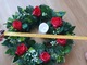 Zdjęcie oferty: Wieniec wianek czerwone róże stroik na grób cmentarz kwiaty