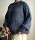 Zdjęcie oferty: Sweter oversize niebieski granatowy luźny plus size vintage 46/48