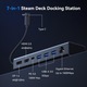 Zdjęcie oferty: KIWIHOME Stacja Dokująca 7 w 1 do Steam Deck z Przyciskiem LED