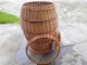 Zdjęcie oferty: Kosz wiklinowy na pranie pościel brudne ubrania beczka duży PRL 70cm