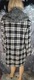 Zdjęcie oferty: Płaszcz damski Boohoo 44 L/XL biało-czarny w kratę kołnierz klasyk