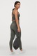 Zdjęcie oferty: H&M leginsy legginsy sportowe wyszczuplające khaki fastdry zielone wysokie