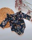 Zdjęcie oferty: Body Haydi czarne 68 floral kwiaty kwiatki falbanka