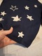 Zdjęcie oferty: Lekki granatowy sweter w gwiazki r. 128, 8 lat, bawełna do szkoły na jesień