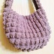 Zdjęcie oferty: Pluszowa torba w kolorze lilowem z lureksem, ręcznie robiona