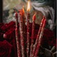 Zdjęcie oferty: "Kwiat Miłości ”- czerwone Świece Intencyjne Programowe z ziołami.