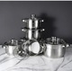 Zdjęcie oferty: Komplet zestaw garnków MASTERPAN stal nierdzewna 12 el.