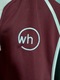 Zdjęcie oferty: Sportowa długa bluza rugby bordowa bluza z długim rękawem vintage