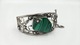 Zdjęcie oferty: Bransoletka srebrna vintage malachit uralski Art Nouveau