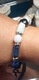 Zdjęcie oferty: BRANSOLETKA ZNAK ZODIAKU STAL LEW KAMIEŃ AKWAMARYN LAPIS LAZULI 18,5-20cm