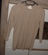Zdjęcie oferty: Beżowa MEGI prążkowana bluzeczka  _rękaw 7/8 z Literką C _r. S/M /L