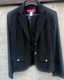 Zdjęcie oferty: Czarny krótki elegancki żakiet, marynarka z podszewką 38/40