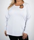 Zdjęcie oferty: Womanary piękna biała bluzka kryształki plus size xxxl 48 50 