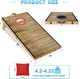 Zdjęcie oferty: NZQXJXZ Zestaw do gry Cornhole, 6 m x 0,3 m, z litego drewna, z 6 workami