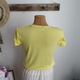 Zdjęcie oferty: Koszulka damska MNG Mango, żółta, prążkowana, S/M