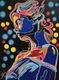 Zdjęcie oferty: "NEONS- into the light'  obraz  malowany ręcznie 80/60 cm