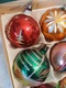 Zdjęcie oferty: Bombki choinkowe szklane stare PRL handmade ręcznie zdobione mix