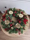 Zdjęcie oferty: Wianek wieniec adwentowy jodła nobilis czerwony żywy 