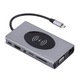 Zdjęcie oferty: Adapter USB C HUB z ładowaniem bezprzewodowym, stacja dokująca 13 w 1