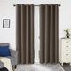 Zdjęcie oferty: Brązowe zasłony zaciemniające z folią termiczną 132 x 214 (2 sztuki)