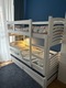 Zdjęcie oferty: Łóżko piętrowe drewniane białe 70x190 z dostawką 