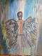 Zdjęcie oferty: Obraz ręcznie malowany na płótnie "Kobieta Jak Anioł" wymiar 40x50cm