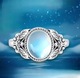 Zdjęcie oferty: Pierścionek ze srebra S925 z kamieniem księżycowym 