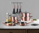 Zdjęcie oferty: Zestaw garnków Zilner Rose Gold aluminiowe 15 el.
