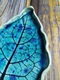 Zdjęcie oferty: Ceramiczna podstawka listek, turkus, rękodzieło 