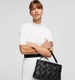 Zdjęcie oferty: Karl Lagerfeld Kushion Braid Clutch faux leather czarna torebka NOWA