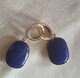 Zdjęcie oferty: Kolczyki z Lapis Lazuli w oprawie ze srebra złoconego