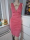 Zdjęcie oferty: 36 S Tally Weijl letnia różowa sukienka bodycon mini drapowana na impreze